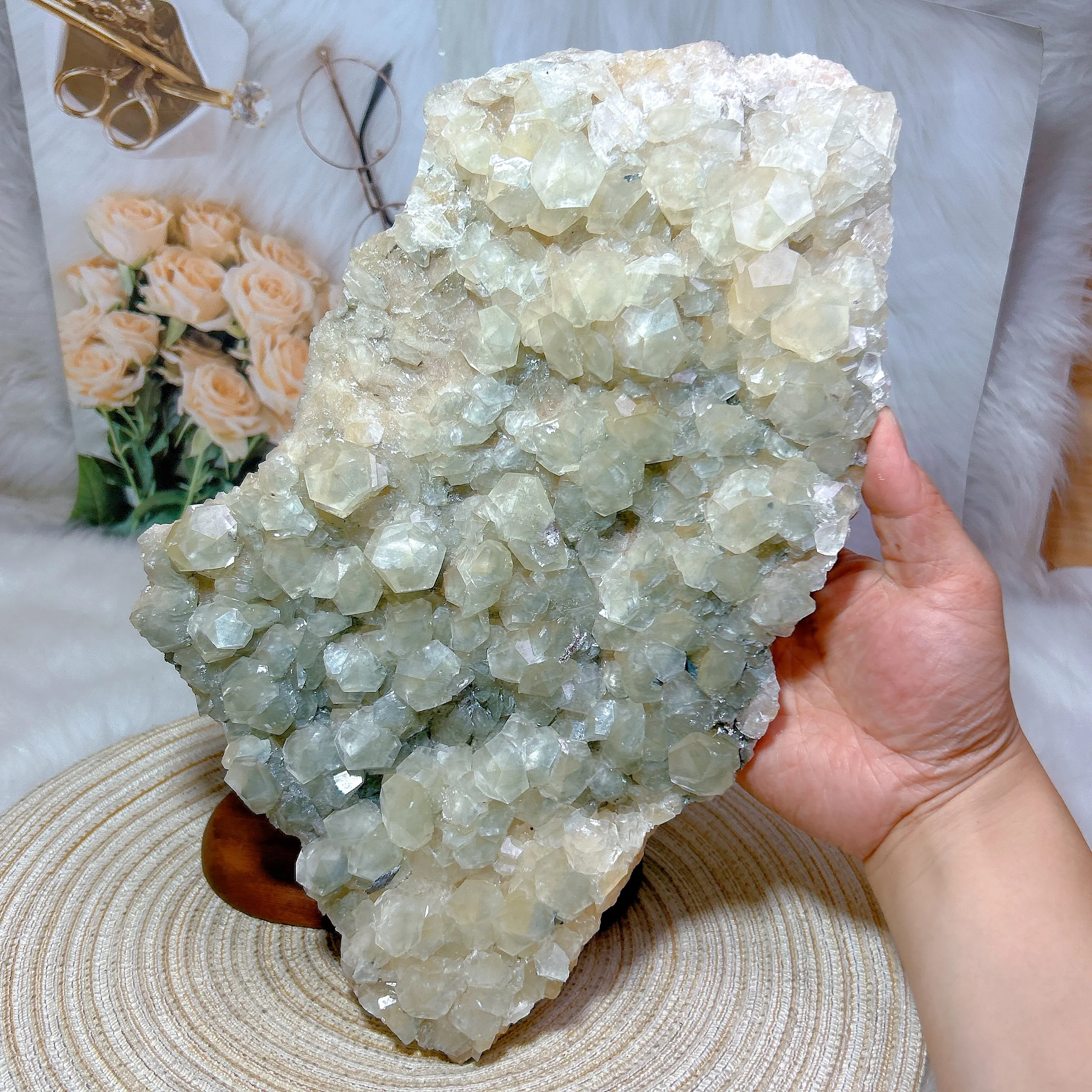 Исцеляющие натуральные кристаллы Алмазный кальцит образец редкий