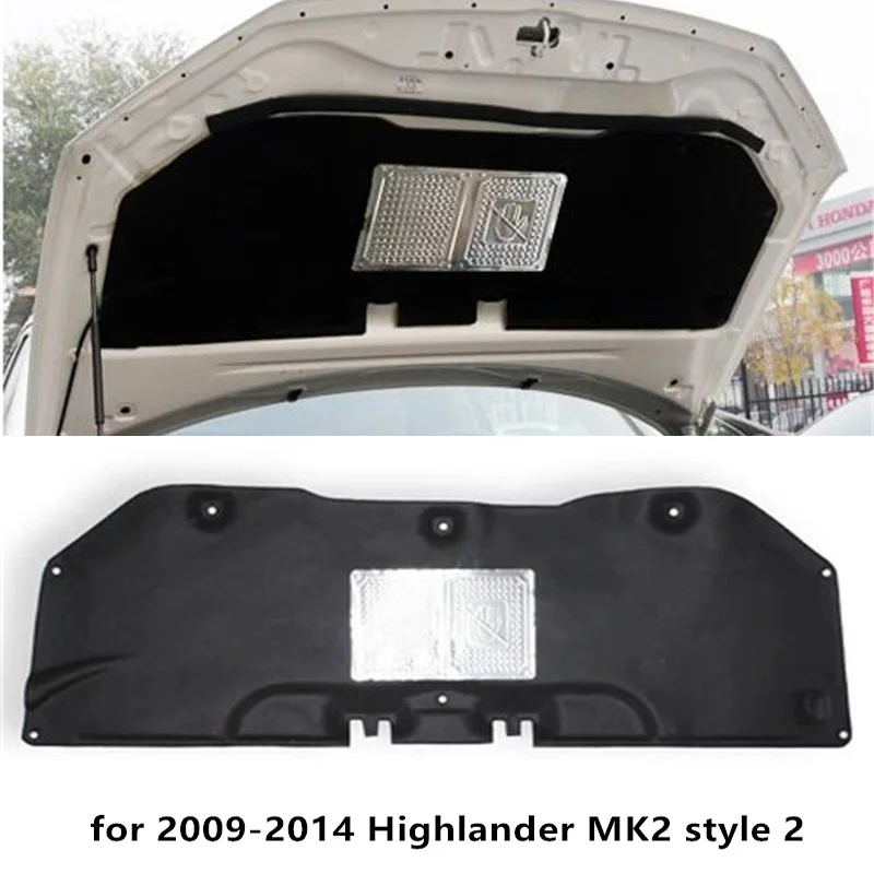 

1Lot Fold Shipping For 2009-2014 Toyota Highlander 2th MK2 Auto Car Engine Hood Sound Heat Insulation Cotton Soundproofing Cover