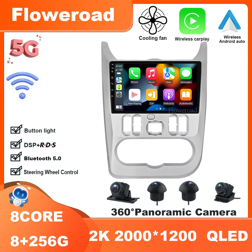 9 дюймов Android 13 для Lada Lergus 2012-2021 автомобильное радио мультимедийный видеоплеер