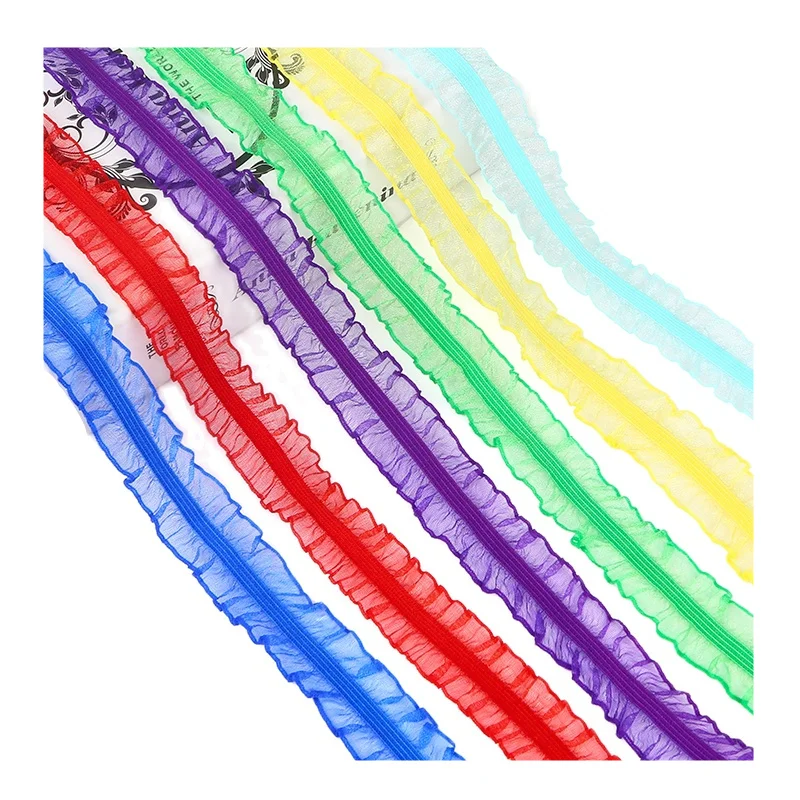 1 м Новая вышитая кружевная ткань фиолетовая синяя Зеленая эластичная аппликация