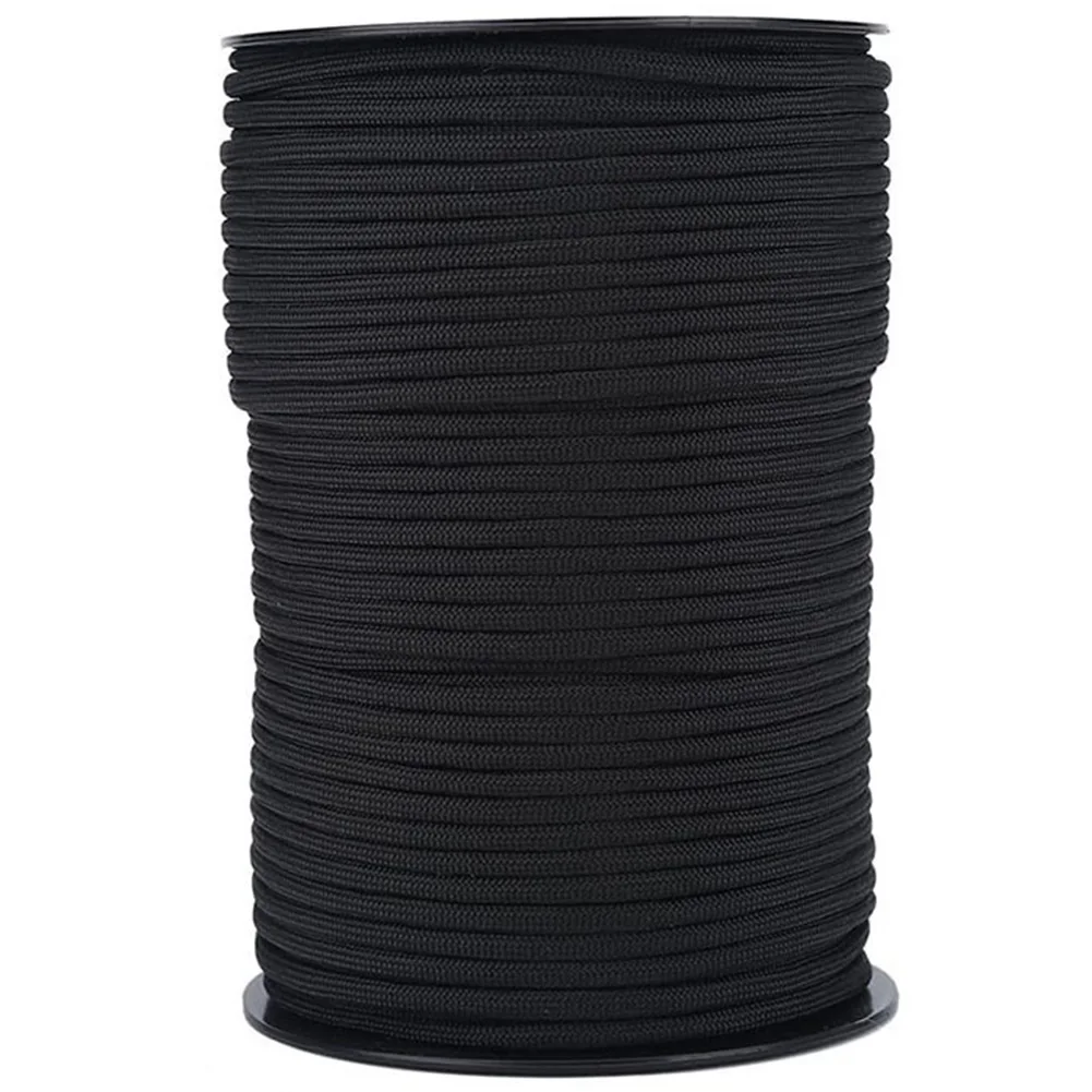 

Outdoor Parachute Cord DIY Black Outdoor Camping Polyester Replacement Tent Lanyard Strap Universal Khaki Durable