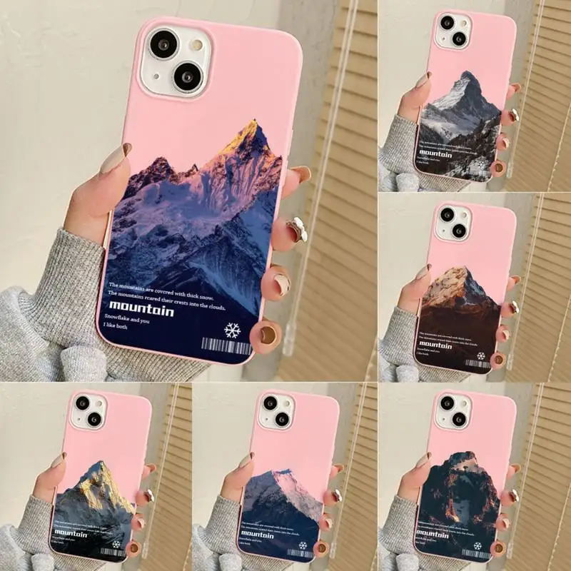 

Aesthetic Snow Mountain Angel Eyes Phone Case For Iphone 7 8 Plus X Xr Xs 11 12 13 Se2020 Mini Mobile Iphones 14 Pro Max Case