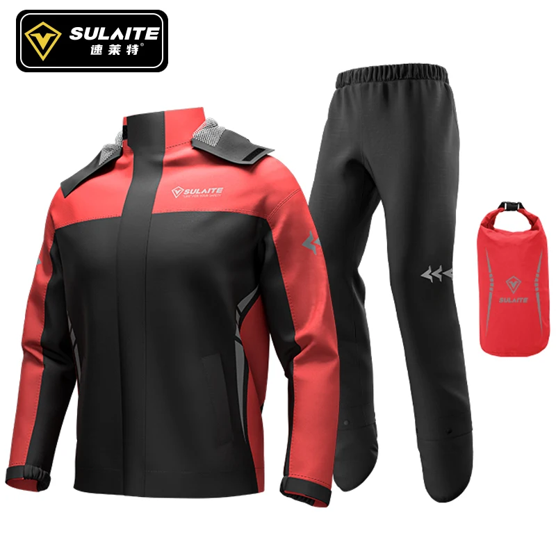 

SULAITE мотоциклетный плащ водостойкий для мужчин и женщин Capa De Chuva Motoqueiro мотоциклетный дождевик Chubasquero одежда непроницаемая