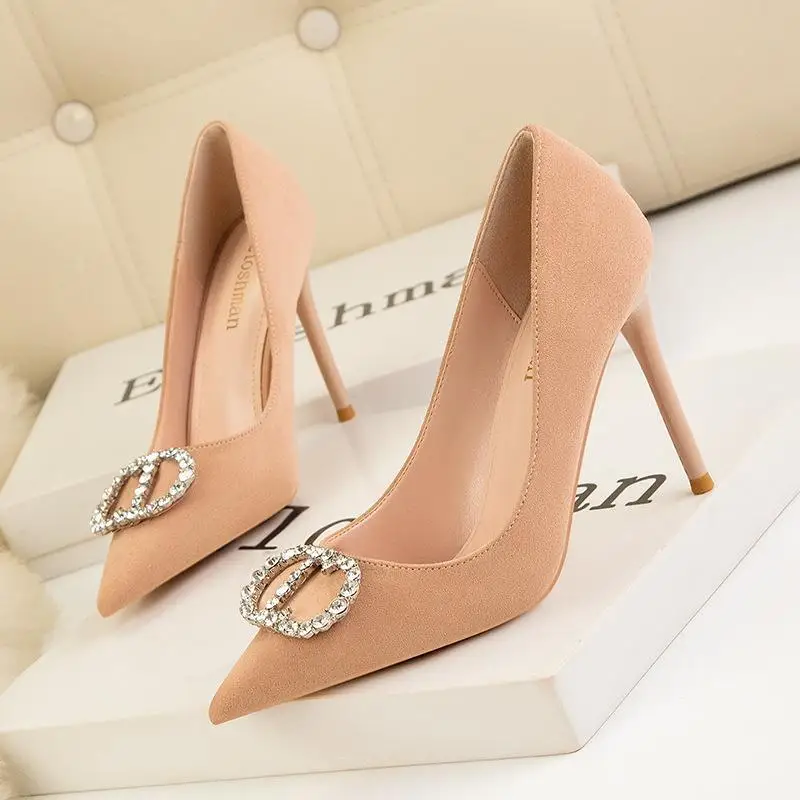 

Rhinestone Women High Heels 2023 Sexy Pumps for Women Shoes Pointed Toe Ladies Shoes Stiletto Female Dress Shoes Wedding Shoes