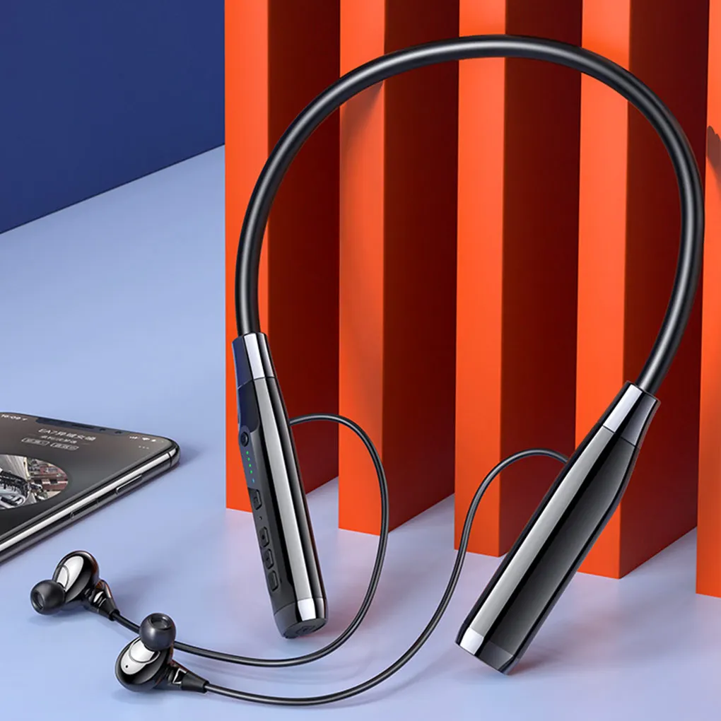 

Беспроводные спортивные наушники, Универсальное оборудование для воспроизведения музыки, беспроводные наушники с шейным ободом, гарнитура для мобильного телефона