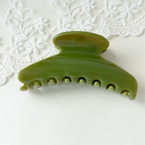 Корейская простая большой краб для волос  для женщин крабик коричневый лзаколка краб большая для девочек Зеленый заколка для волос женская черный крабик заколка для волос Большой крабик для волос черный краб для волос