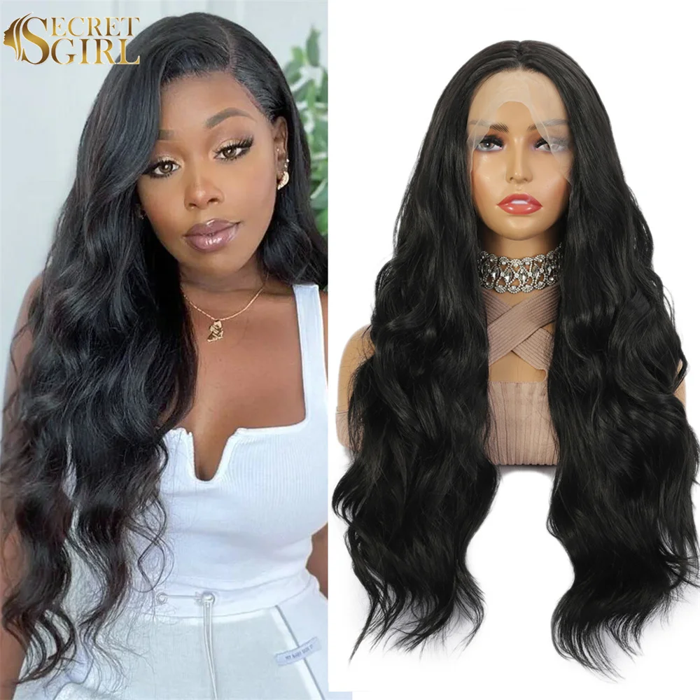 

Black Long Wavy Wigs For Black Women 13x3 HD Glueless Lace Wigs Soft Long Lace Front Wig With Baby Hair Natural Hairline Daily