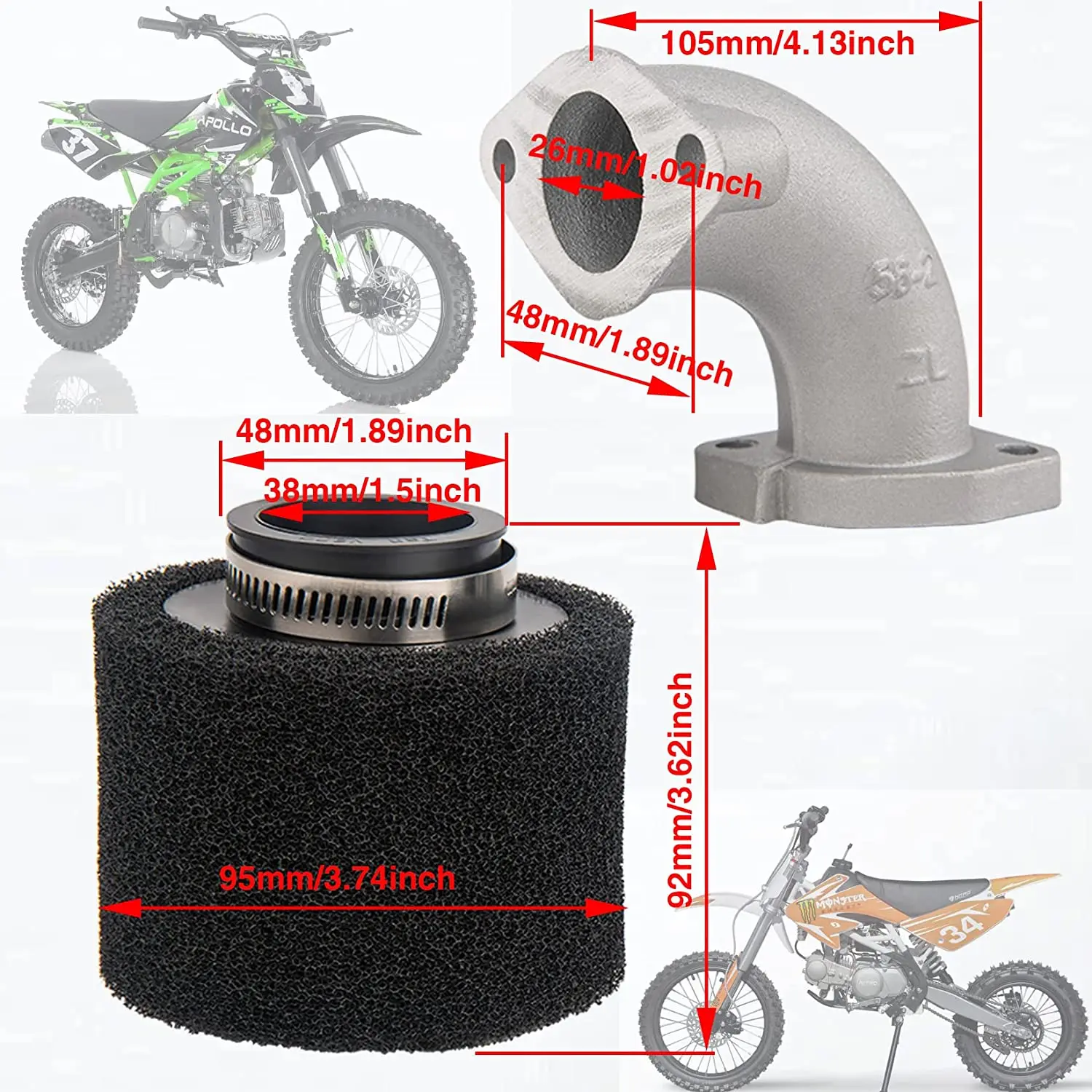 Карбюратор Mikuni VM22 для впускной трубы 26 мм карбюратор внедорожника 110 125 140 150 160ccLifan