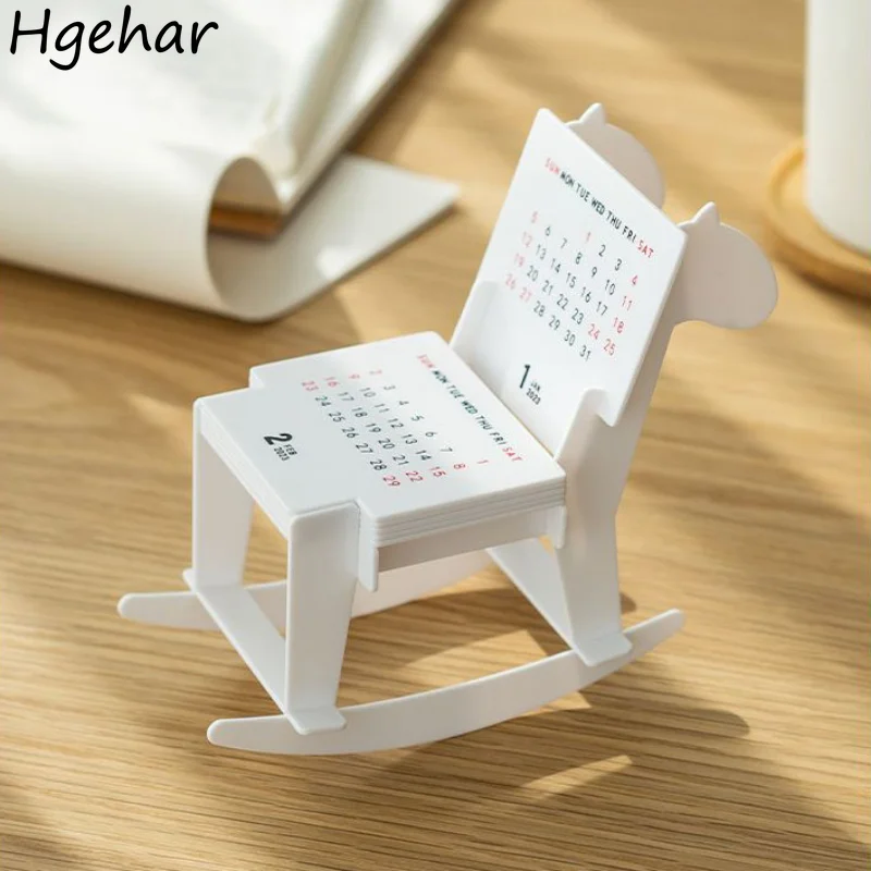 Shaped Calendar Figurines Cute Mini Toys Desktop Ornament Creative Diy Handmade Gift Cute Miniatures Model Office Decor