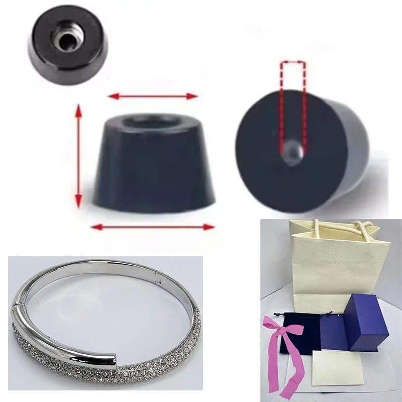 Черная резиновая педаль защита пола белый браслет Dextera магнитная пряжка