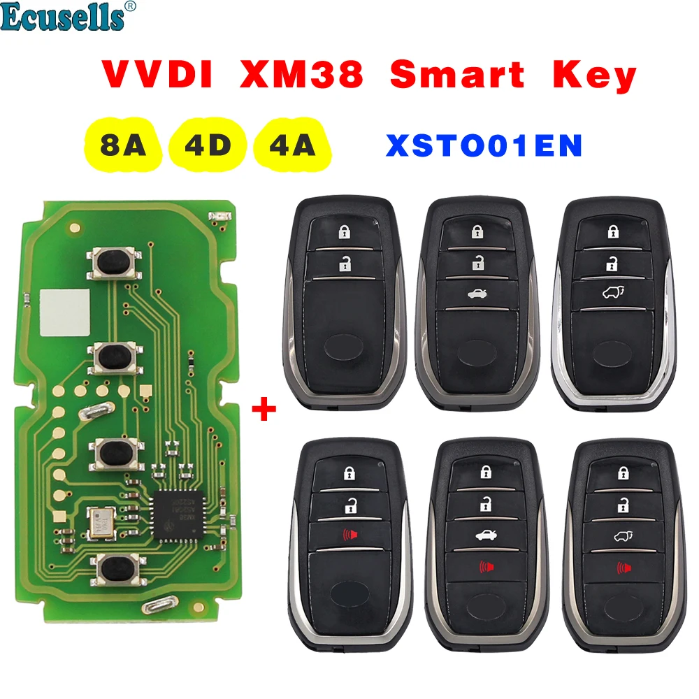 Xhorse VVDI XM38 смарт-ключ 8A 4D 4A для Toyota Camry Rav4 Hilux Land Cruiser поддержка Rewirte Key TOOL Plus Max VVDI2 |