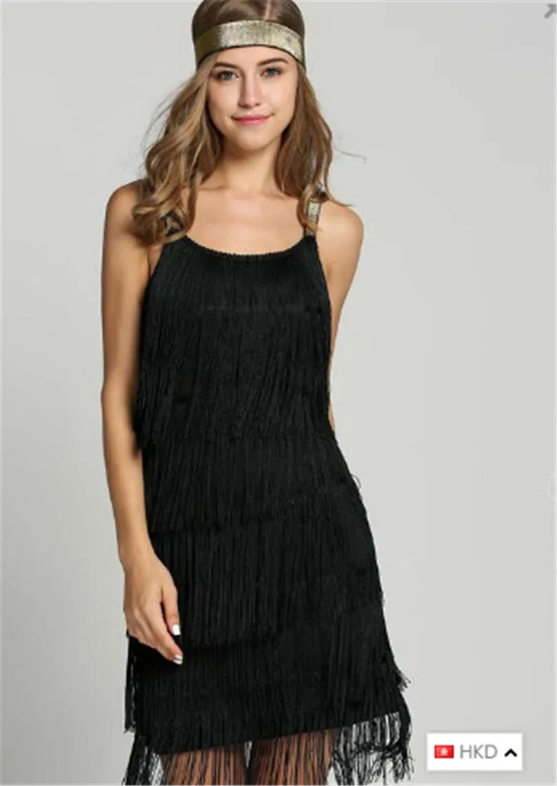 Платье в стиле Грейт Гэтсби 1920 года с вырезом лодочкой бретельками и