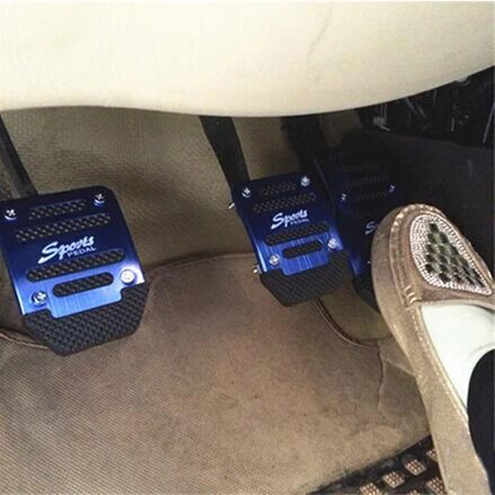 Автомобильные противоскользящие педали из алюминиевого сплава аксессуары для