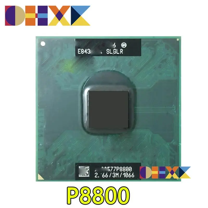 Процессор для Intel Core 2 Duo Mobile P8800 SLGLR, двухъядерный двухпотоковый процессор P 3M 25W 2,66 GHz