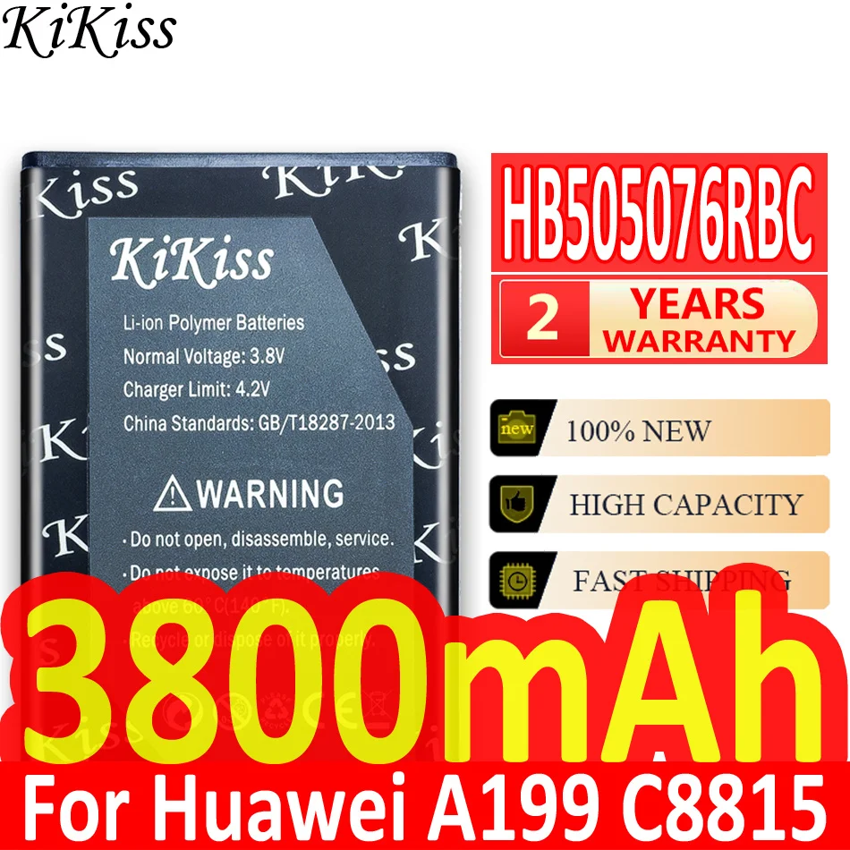 Аккумулятор KiKiss HB505076RBC, литий-ионный аккумулятор для телефона Huawei G606, G610, G610S, G700, G710, G716, A199, C8815, Y600D-U00 Y610, Y3 Ii