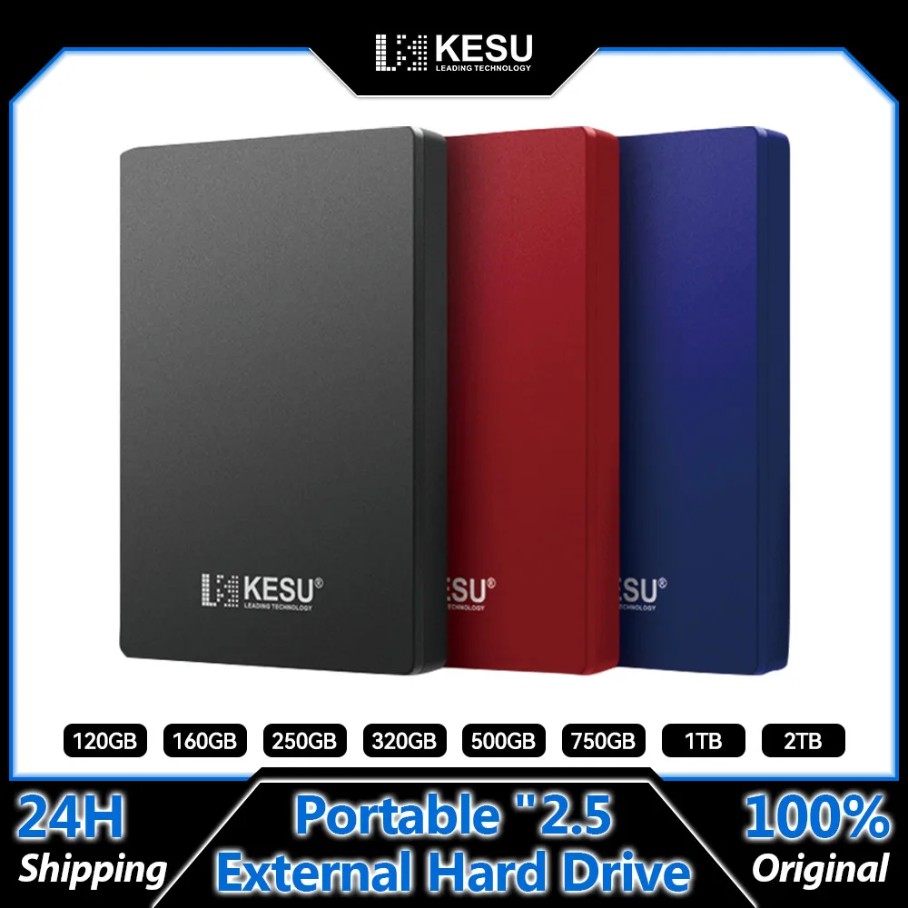 KESU HDD 2.5" Portable External Hard Drive 320gb/500gb/750gb