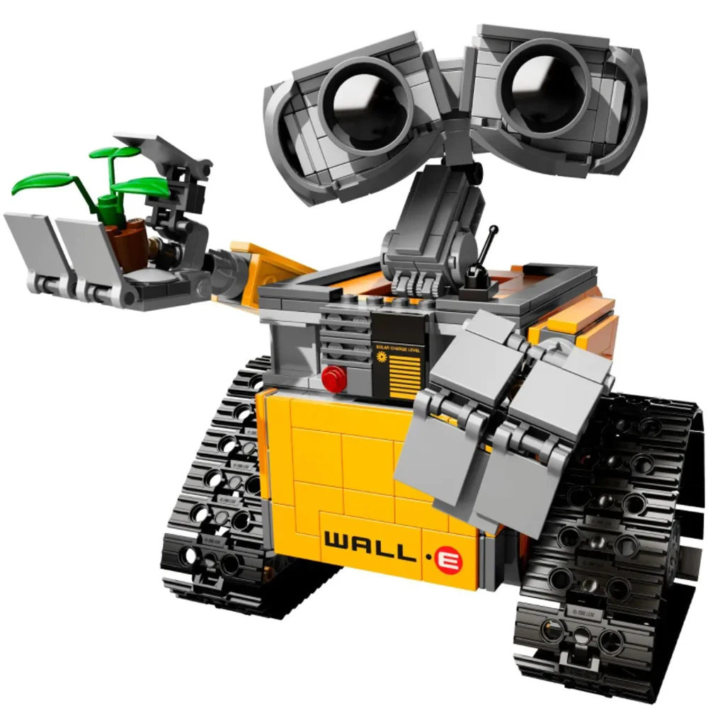 Disney Creative Expert Robot Wall-E Eva Figures Famous Classic Movie Ideas DIY Building Blocks Sets Bricks MOC Model Kids Toy