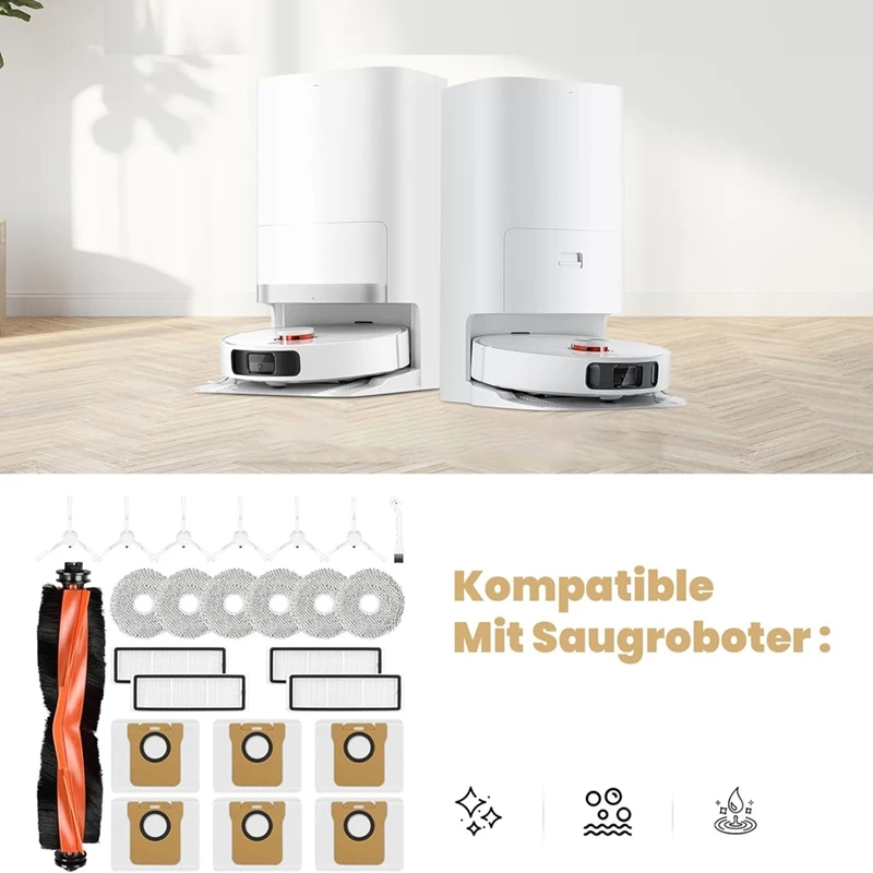 Набор аксессуаров TOP для робота-пылесоса Xiaomi X20+ / X10+ сменная накладка швабры мешки