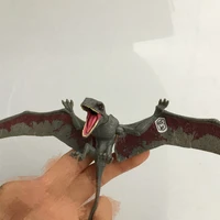 genuine bulk anime figure simulation dinosaur blue double crown dragon wing velociraptor action figures ornament model toy gift