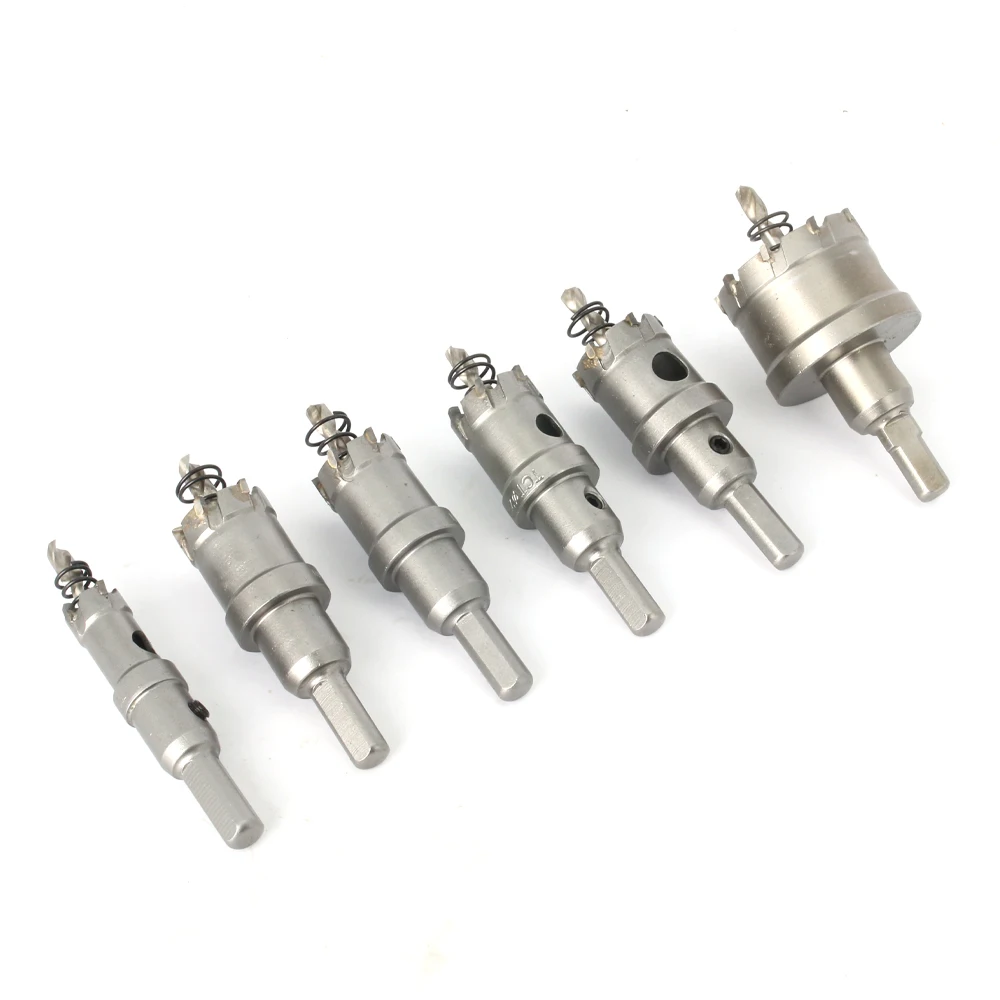Фото 12-150mm TCT Hole Saw Tungsten Carbide Tipped Core Drill Bit Cobalt Cutter Tools For Stainless Steel Plate Iron Metal PVC Opener №3