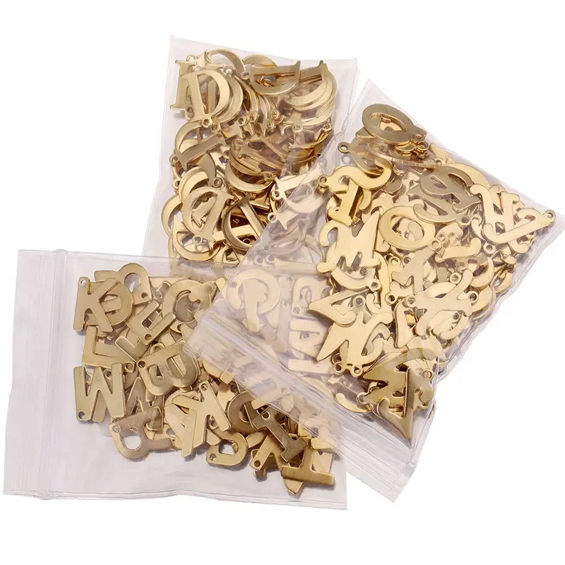 Кулон из нержавеющей стали с английским алфавитом ювелирные аксессуары