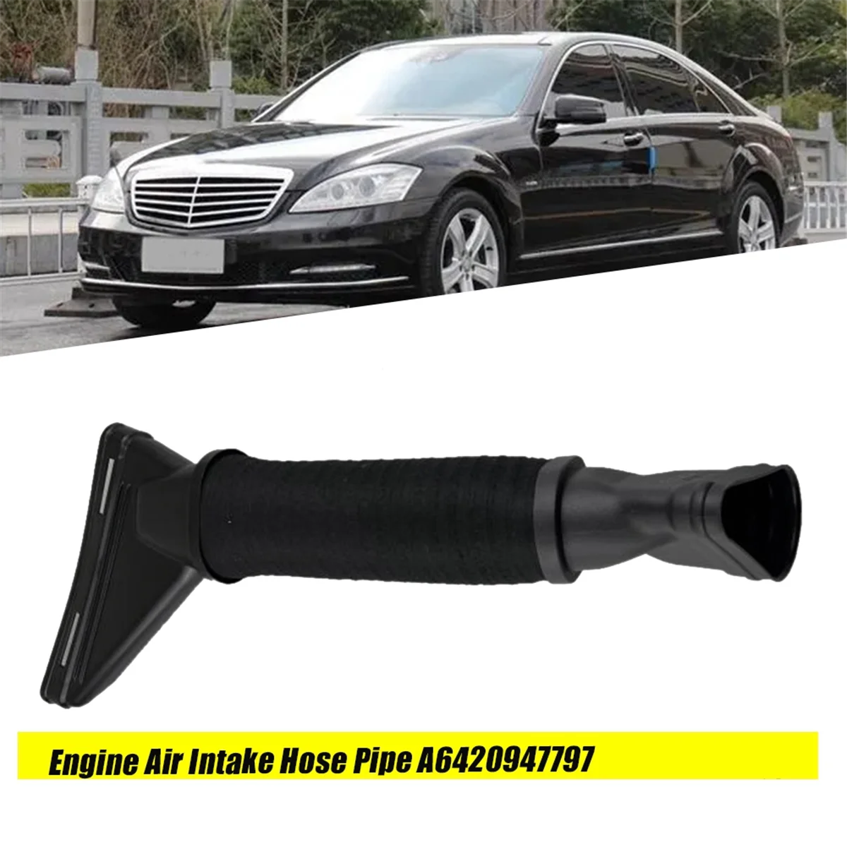 Воздухозаборный шланг левой стороны двигателя A6420947797 для Mercedes-Benz S-Class W222 X222 S350