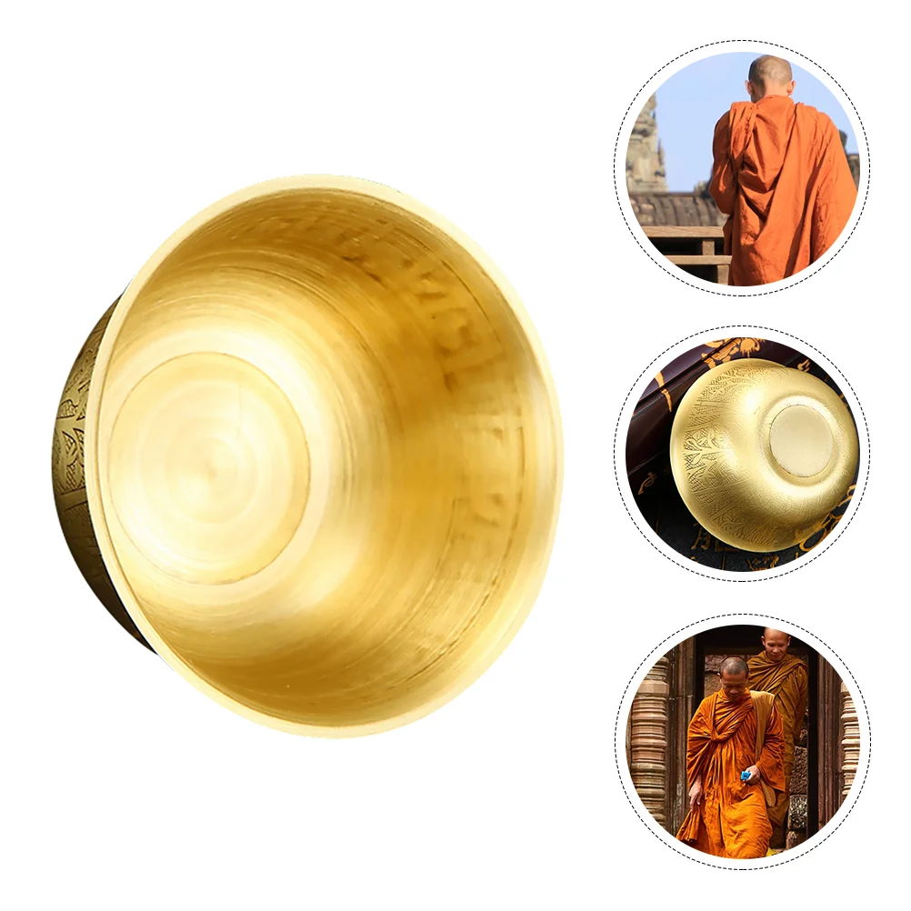 

Bowl Offering Decor Tibetan Bowls Smudging Copper Altar Supplies Water Decorative Temple Brass Meditation Decoration Ritual Cup
