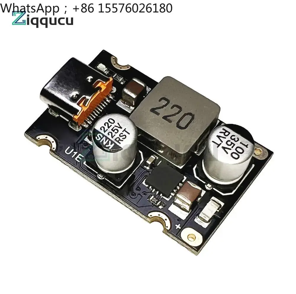 Фото Модуль быстрой зарядки 65 Вт, 8~30 В DC в USB Type-C PD 3.1 QC3, понижающий преобразователь напряжения для мобильных телефонов №2