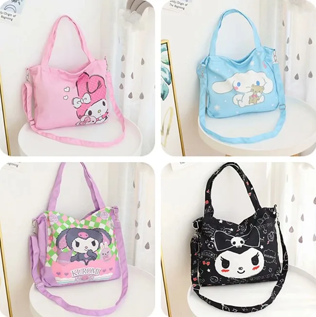 

Cute My Melody Shoulder Bag Cinnamoroll Anime Dual-use Shoulder Messenger Bag Hand Bag Shopping Leisure Travel Backpack