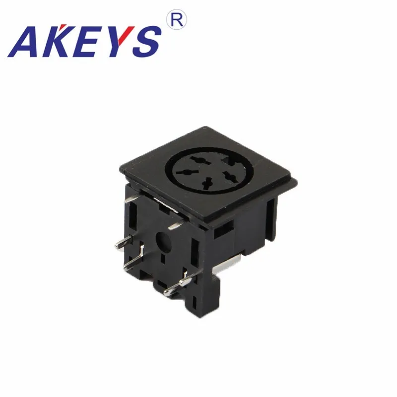 10 шт. DS-4-03 DIN-терминал мама кабельный разъем адаптер 4-контактный для крепления на