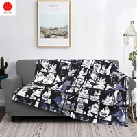 my hero academia aizawa shota collage blankets flannel warm unisex throw blankets for sofa outdoor bedspreads