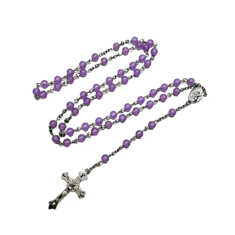 

Четки бусы ожерелья крест распятие католическая молитва подарок круглые стеклянные бусины католические религиозные украшения