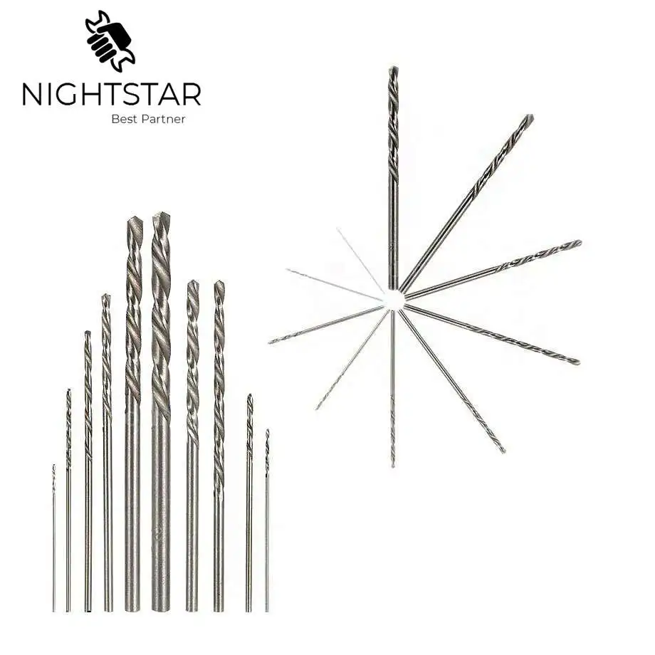 

10pcs HSS White Steel Twist Drill Bit Set 0.5 0.6 0.8 1.0 1.2 1.5 1.8 2.0 2.5 3.0mm For Electric Grinding Drilling