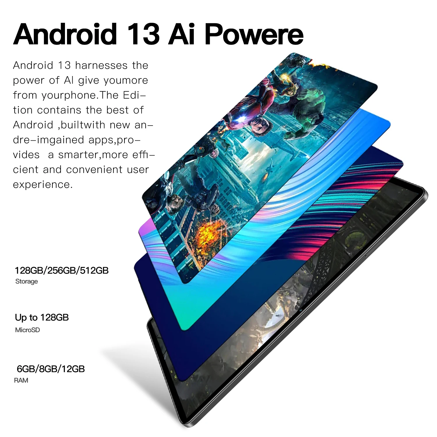 Совершенно новый планшет HAUWIE Pad15 Global Edition Android 13 16 ГБ + 1028 10 1 дюйма 5G с двумя