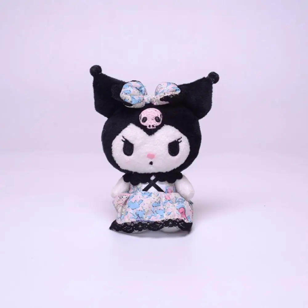 

Keychains Sanrio Kuromi My Melody Kawaii 9Cm Plush Toys Cute Stuffed Accessorie Cartoon Christmas Gifts for Girls Childrens