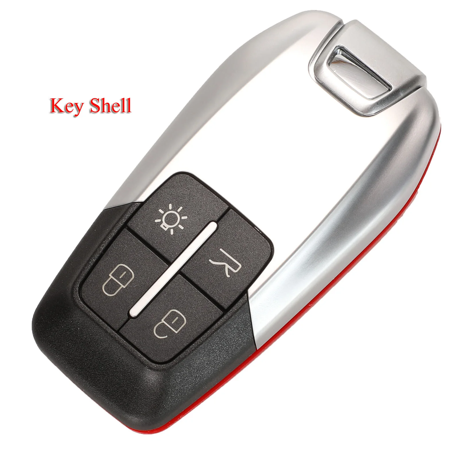 

jingyuqin Remote Car Key Shell For Ferrari 458 588 488GTB La Ferrari 4Buttons With Uncut Blade Blank Cover Fob Case