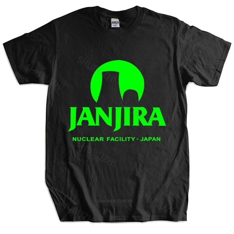 

Мужские летняя хлопчатобумажная футболка Свободные топы Janjira ядерный объект-Мужская футболка-пленка унисекс футболка Женские топы футболк...