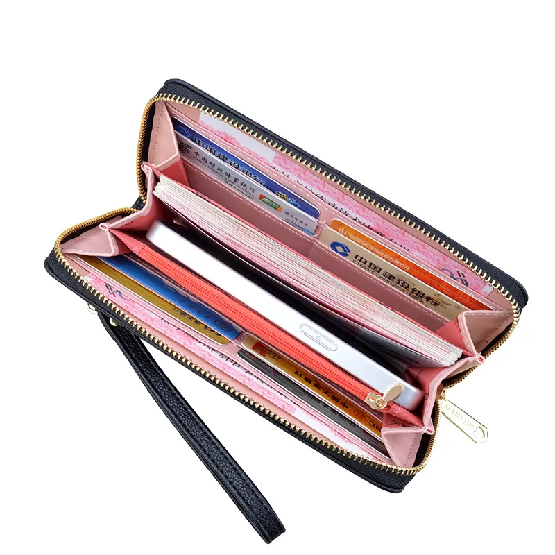 Женский Длинный кошелек сумка для паспорта на одно плечо Диагональная Сумка