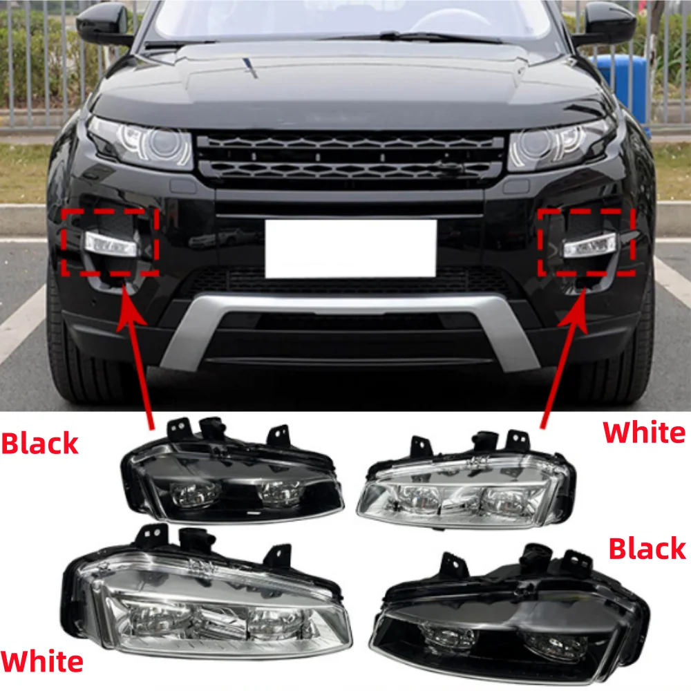 Фото Для Range Rover Evoque (L538) 2012-2018 автомобильный передний бампер светодиодный противотуманный фонарь в сборе OE: LR026090 LR026089 №2