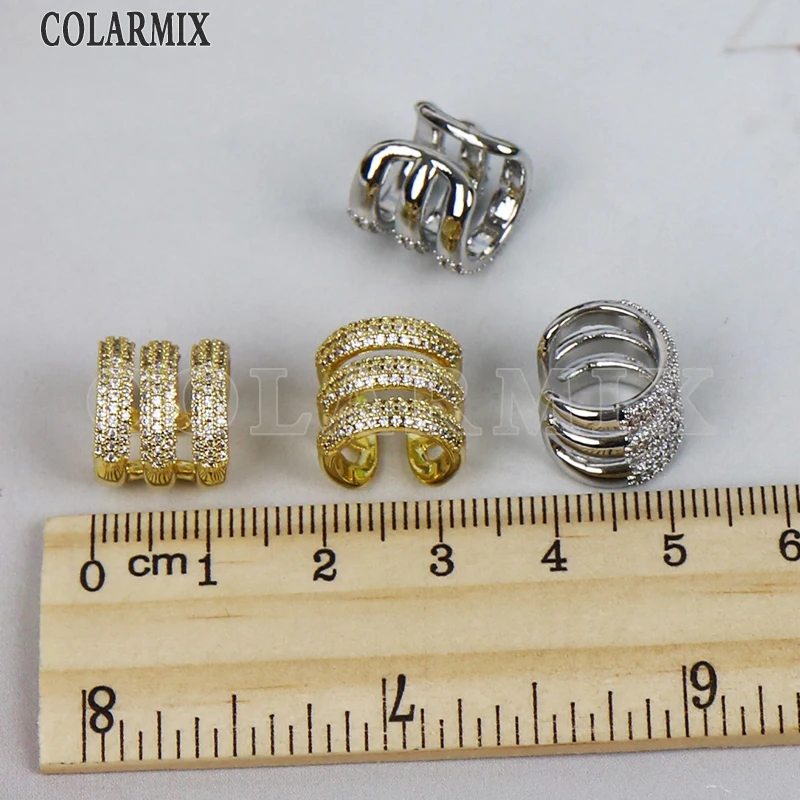 6 пар элегантных наушников с цирконием женские серьги-клипсы аксессуары простые