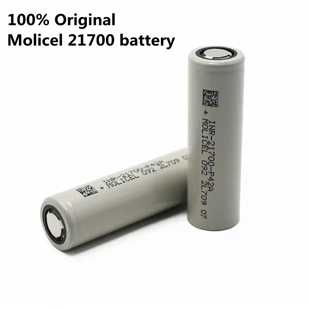 Литий-ионный аккумулятор Molicel 21700, 3,7 в, 45 А, 4200 мАч