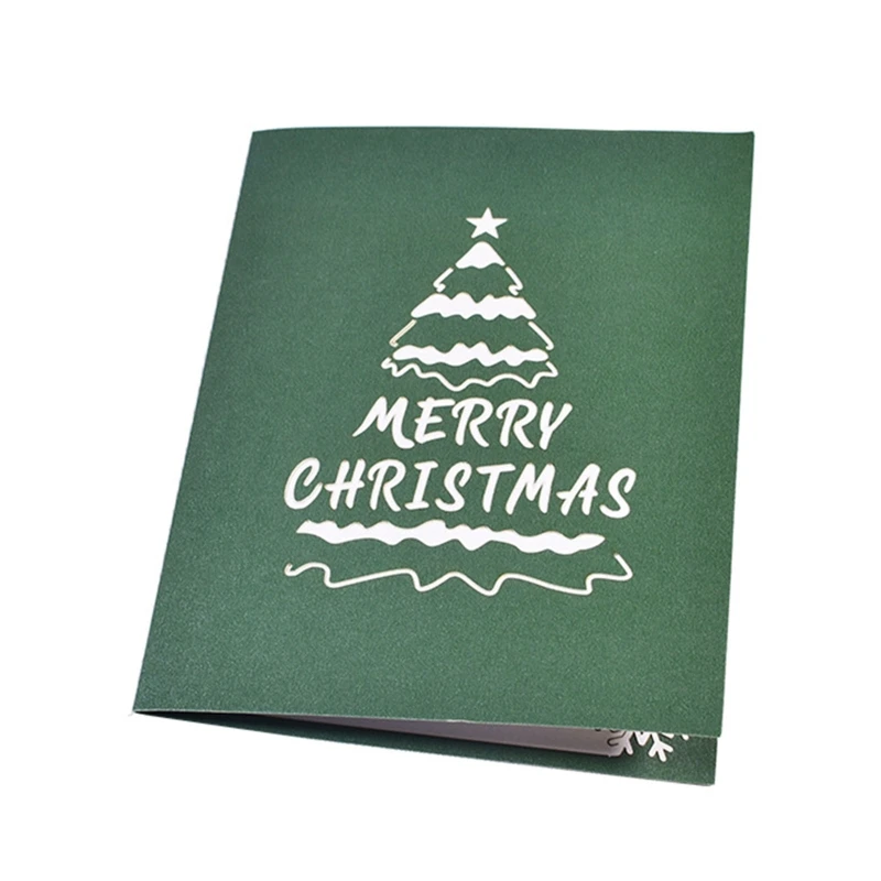 Рождественская открытка 3D up открытки с Санта-Клаусом снеговиком пригласительная