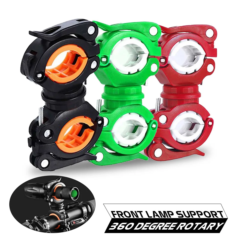 

Кронштейн-держатель для лампы-вспышки, передняя подсветка для велосипеда, поддержка наружного освещения, Велоспорт, поворот на 360 градусов, ...