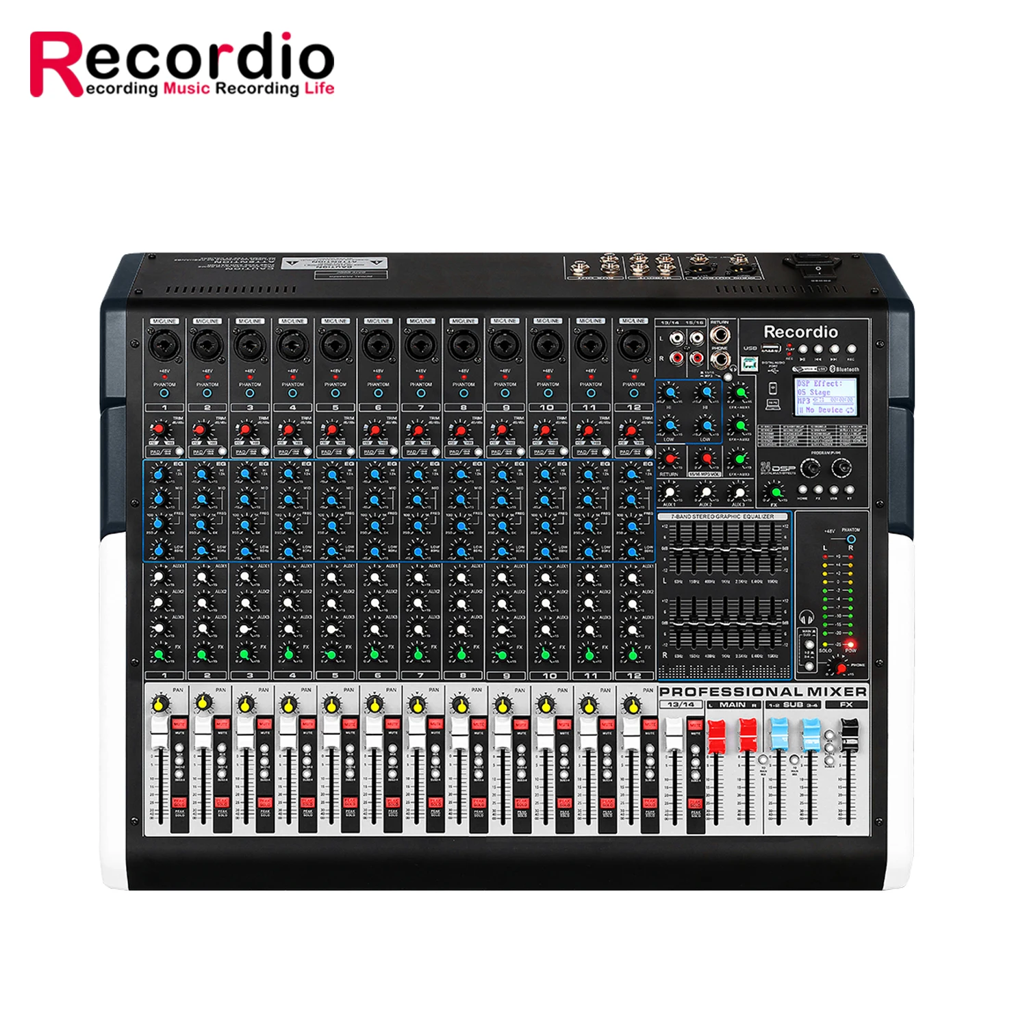 

GAX-TFS16 OEM Mixer Console Audio 16 channels USB Recording Live Sound Mixing Digital Live Mixer