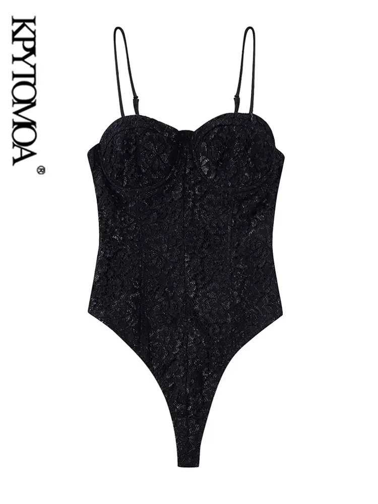 

Женское Кружевное боди на молнии, с открытой спиной