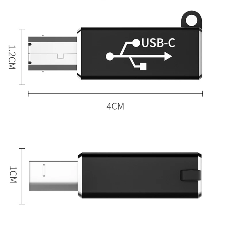 Фото Адаптер USB типа C «мама» на USB-B «папа» для принтера, конвертера сканера, адаптера передачи данных USB-C для клавиатуры контроллера MIDI №4