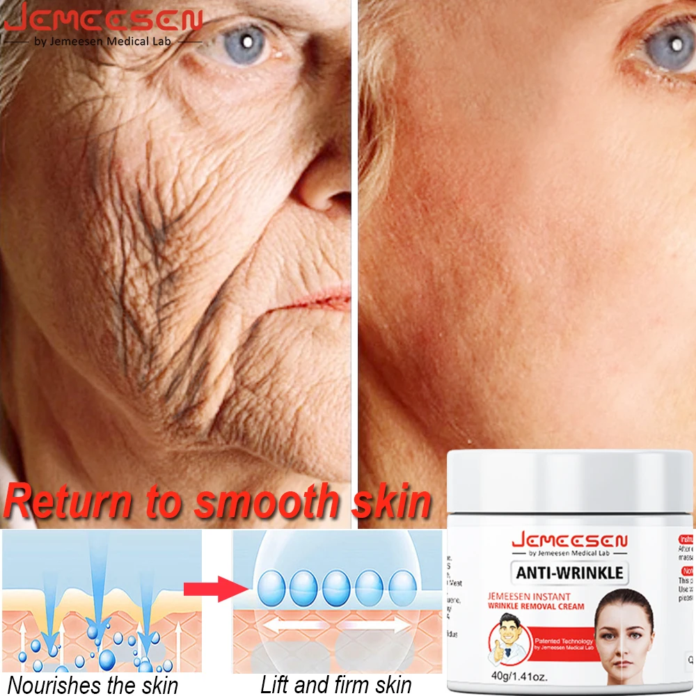 Jemeesen Retinol Lifting Firming Cream Remove Wrinkle Anti-Aging Fade Fine Lines Face Whitening Brighten Skin Beauty Health Care
