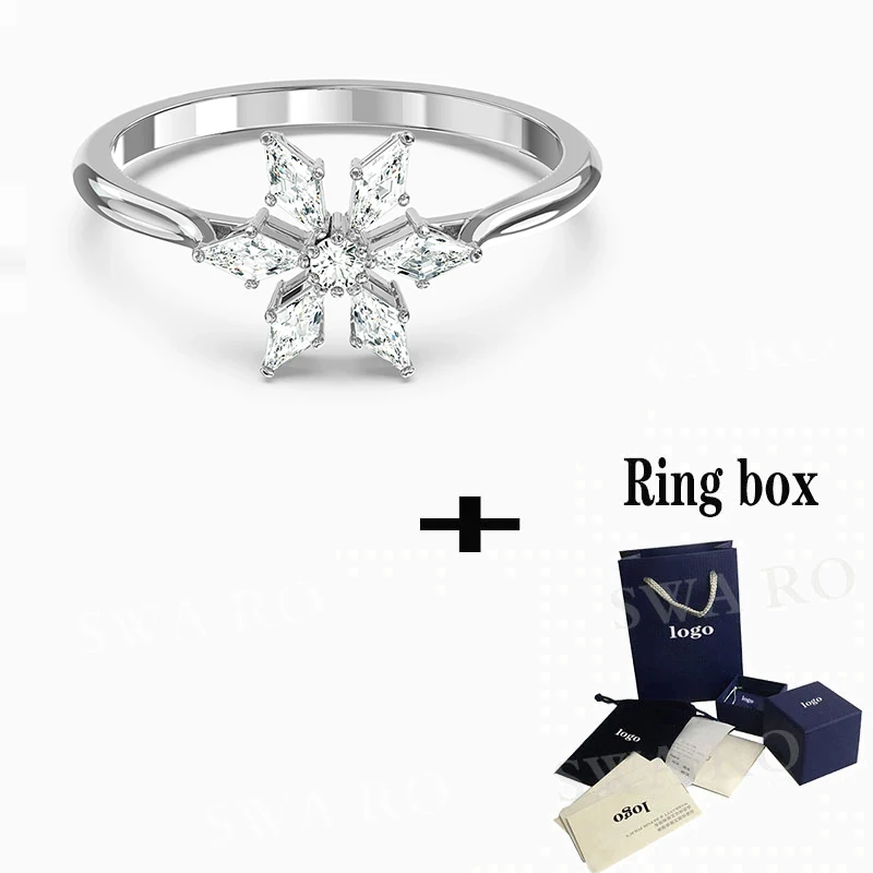 

SWA 2020 New Simple And Exquisite Magic Ring, Snowflake Shaped Jewelry Is The Most Romantic Birthday Gift For Wife