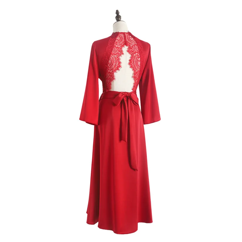 Flame Of Dream Morning Gown Lace  Bridesmaid Robe For Women 22787