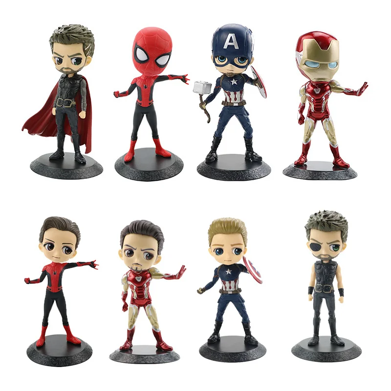 Rocky Thor Iron Man Captain America Pvc Model Toys Collection Home Room Decor Gifts Kids